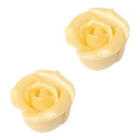 Marsepein Roses WHITE - 48 pcs
