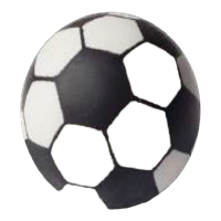 Choco Deco - Ball - Fussball - 40 Stück (27 x 27 mm)...