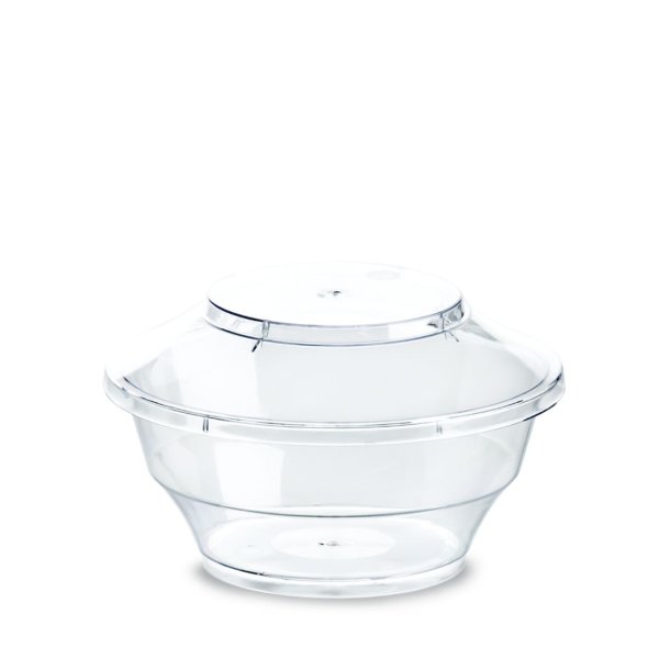 Cup with Lid - 200 cc - transparent - 250 pcs - 10 cm diameter