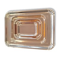 50 x Serving Plates rectangulared XL - 495x360 mm - (10,75 Kg) Colour: GOLD