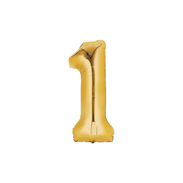 Number Balloon - 1 - 80 cm - GOLD
