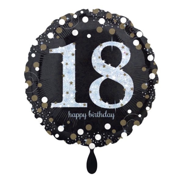 Folienballon - Sparkling Birthday 18