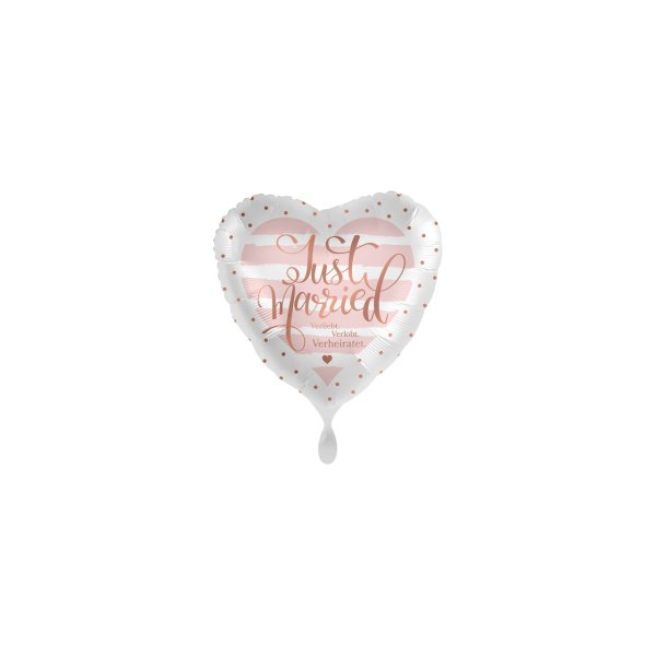 Foil Balloon - Just Married Rose