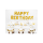 Foil Balloon - Text - Happy Birthday - Gold