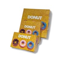 Donut Box for 4 - 100 pcs
