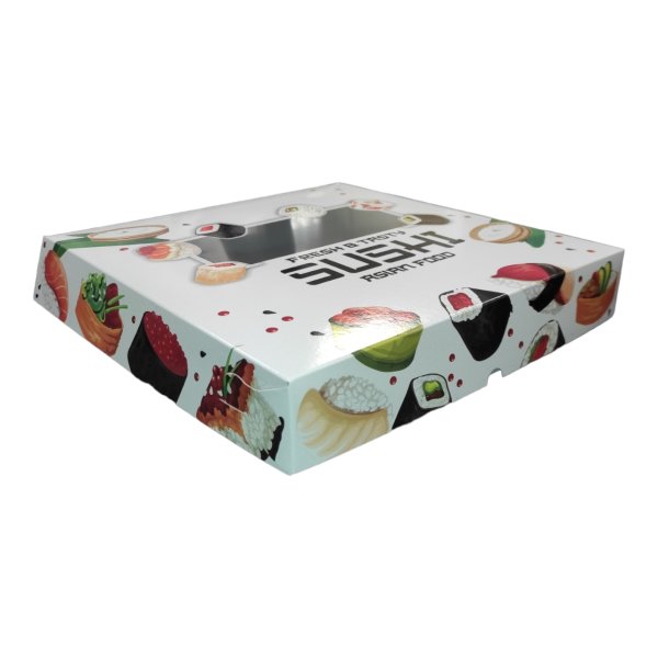 Sushi Box - XL  (28 x 28 x 5 cm)  100 pcs
