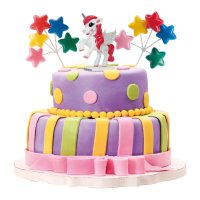 Unicorn plastic cake topper