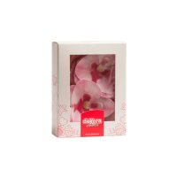 10 x Wafer Orchidee - Rosa - 8,5x7,5 cm (Waferdeko / Oblaten Blume) - Dekora