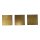 Choco Deco - Square Gold - Dark - 380 pieces (30 x 30 mm)