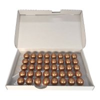 Choco Deco - Ball - Bronze Gross - 40 Stück (27 x 27 mm) - Shantys