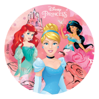 Tortenaufleger rund - Disney Prinzessinen - 20 cm - Dekora