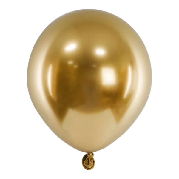 50 Mini Balloons - Ø 12cm - Glossy - gold
